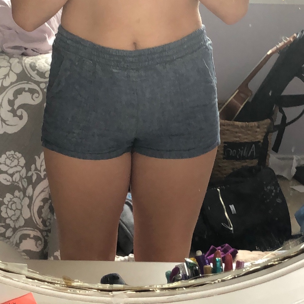 denim looking shorts!!!